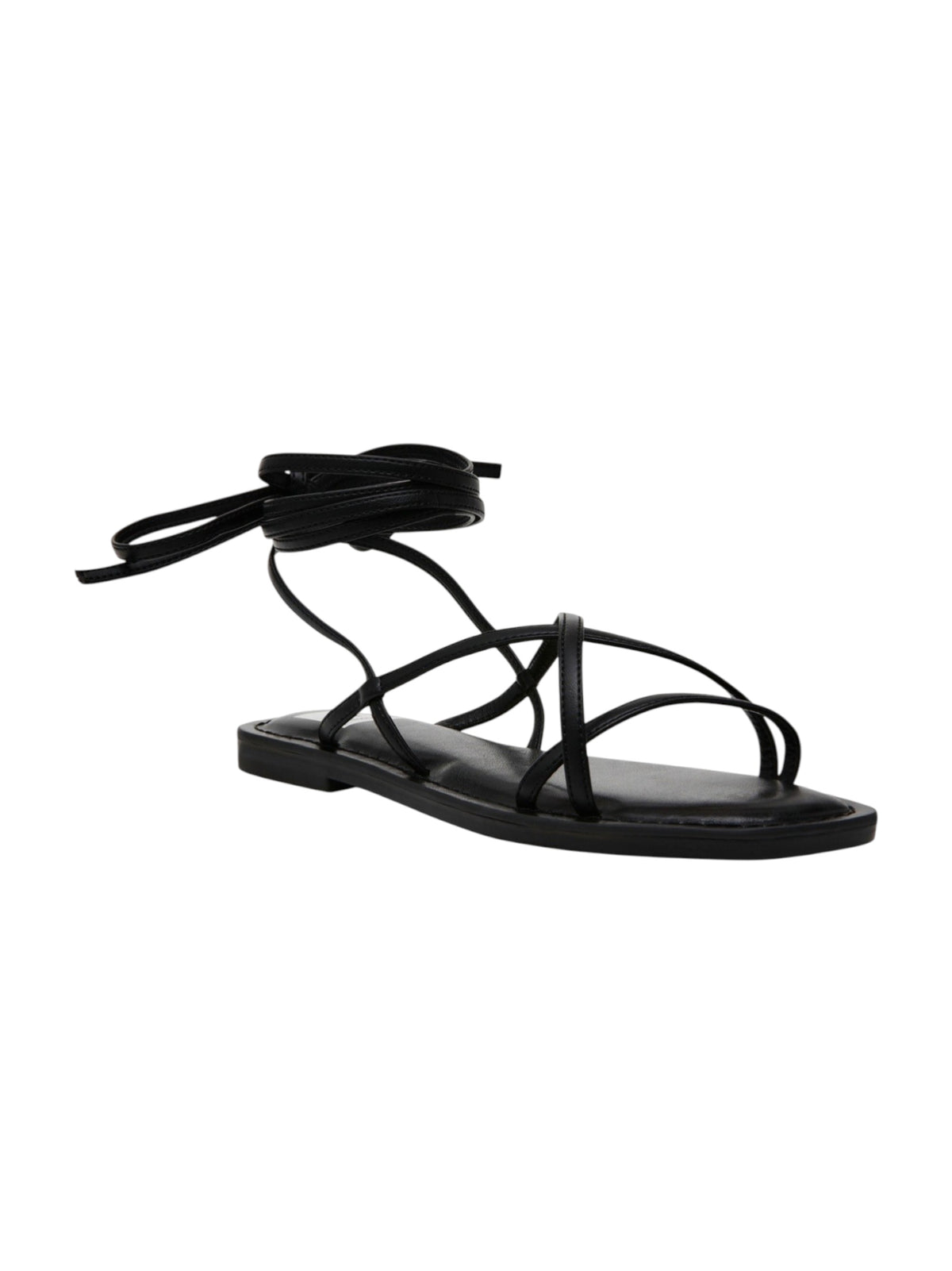 Image for Women's Wrapped Ribbed Sandals,Black