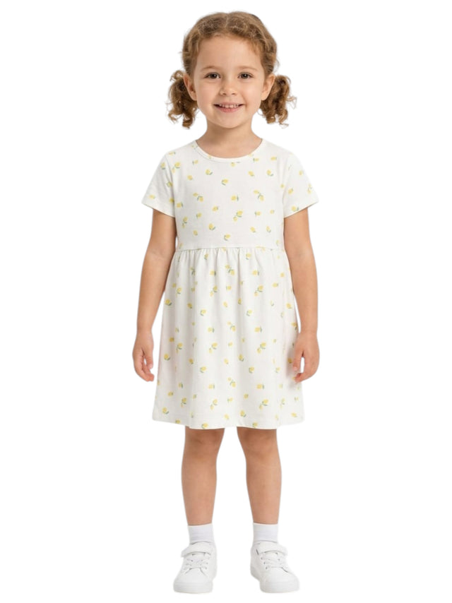 Image for Kids Girl's Printed Dress,White