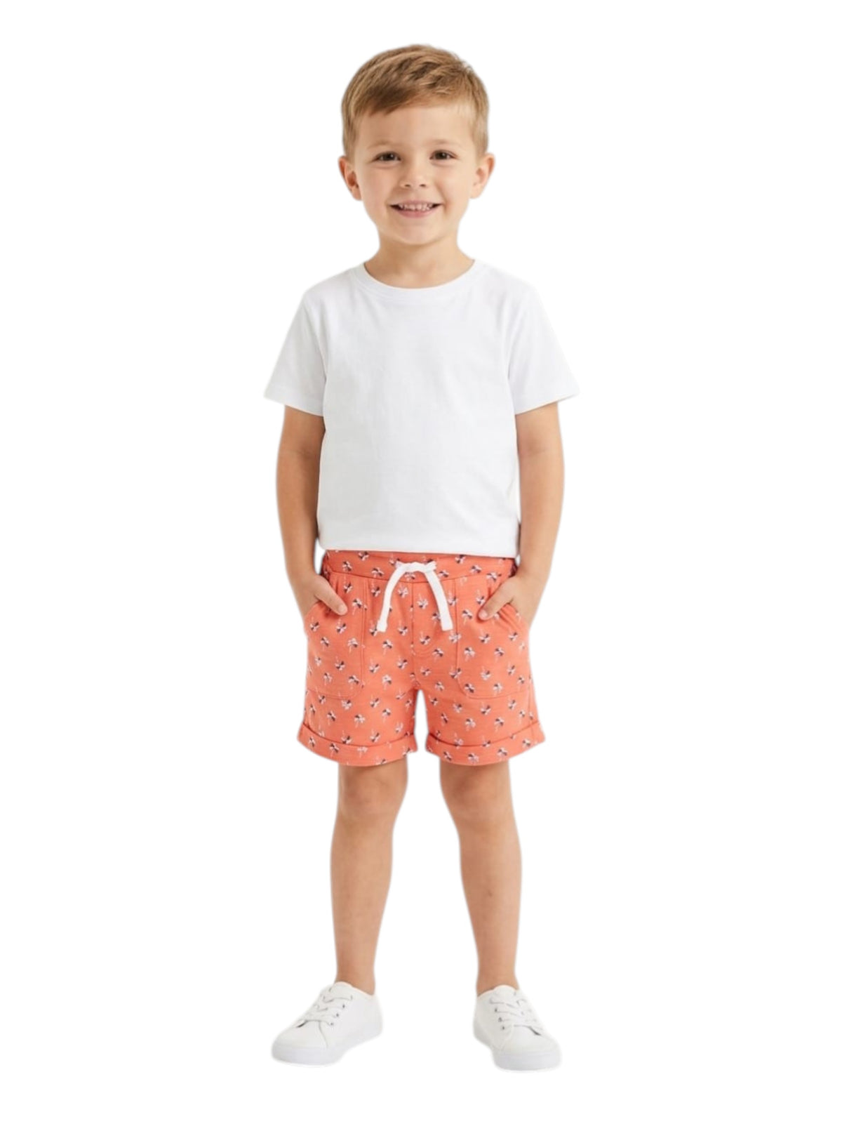 Image for Kids Boy's Printed Short,Coral