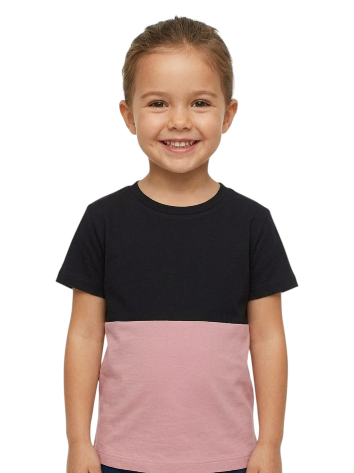 Image for Kids Girl's Colorblocked Top,Black