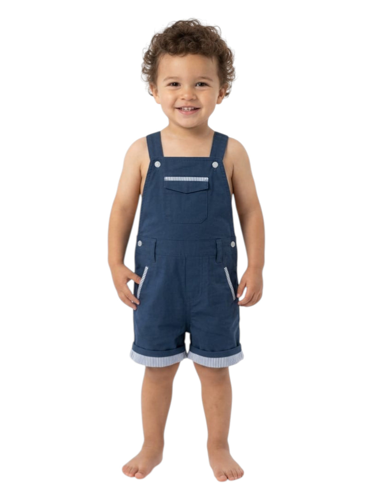 Image for Kids Boy's Plain Jumpsuit,Navy