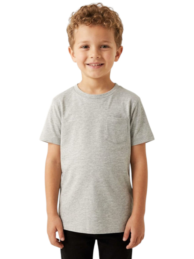 Image for Kids Boy's Plain Top,Grey