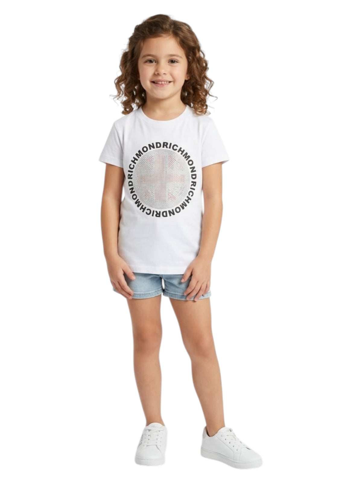 Image for Kids Girl's Rhinestones Top,White