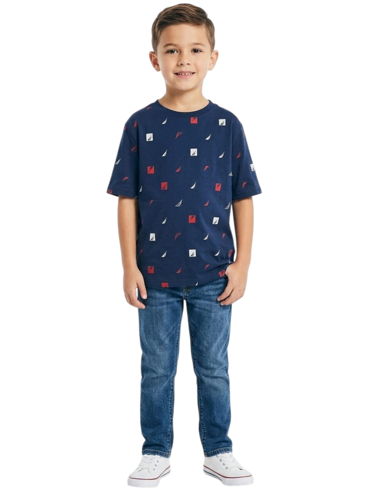 Image for Kids Boy's Printed Top,Navy