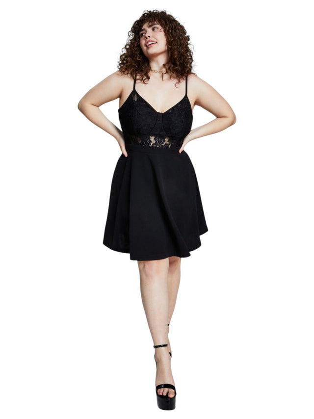 Image for Women's Lace Dress,Black