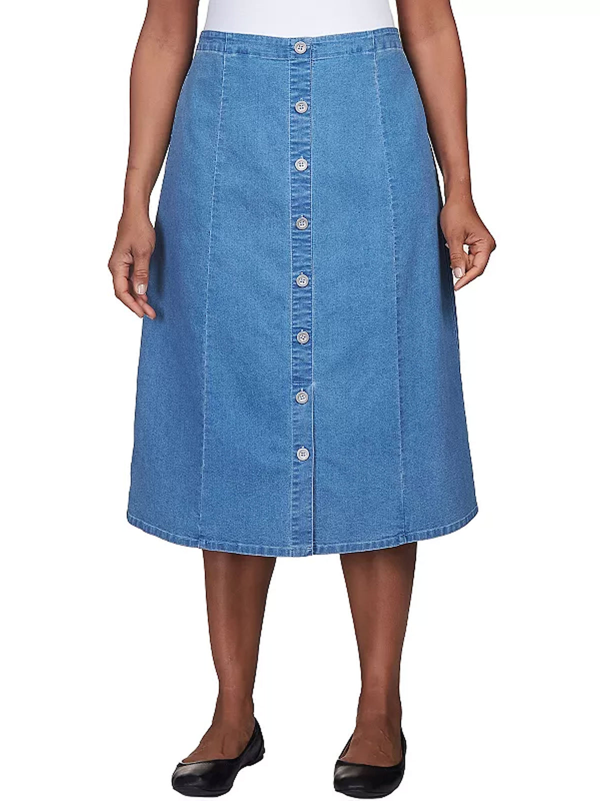 Image for Women's Plain Jeans Skirt,Blue
