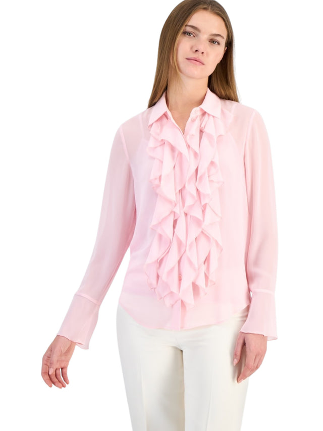 Image for Women's Ruffled Top,Light Pink