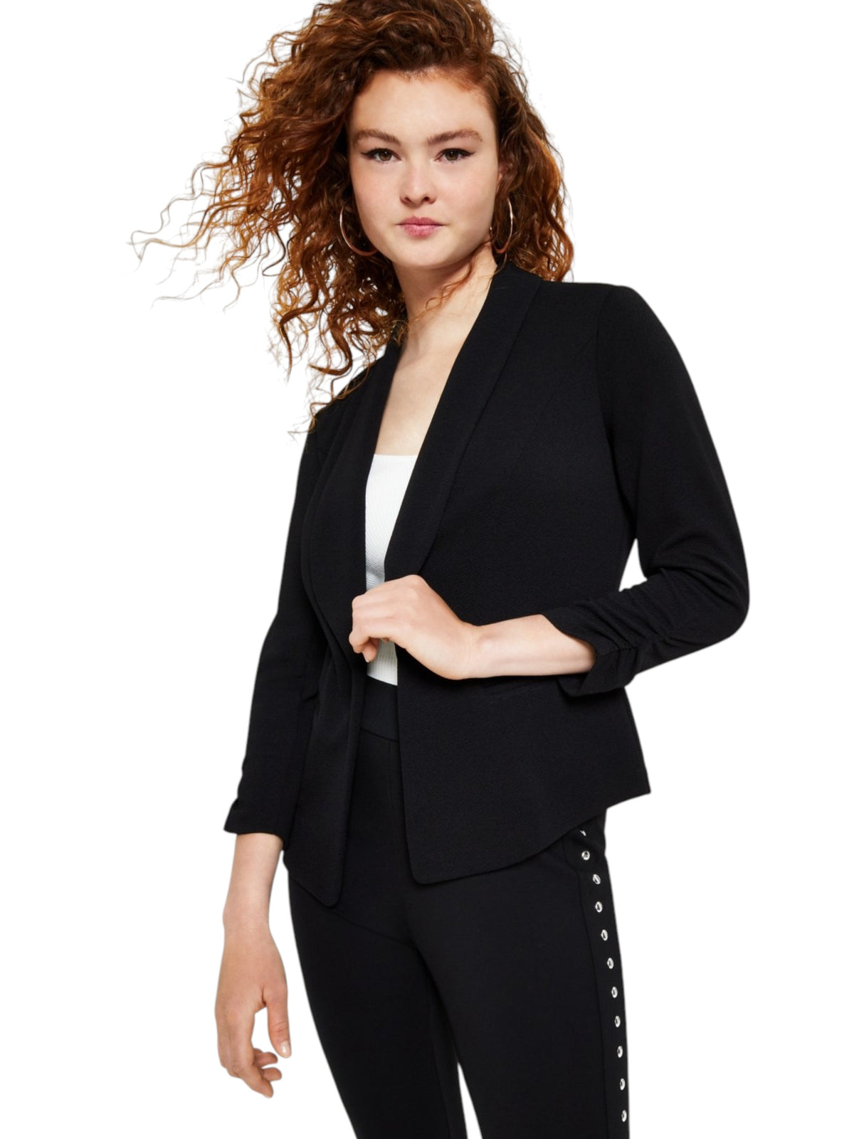 Image for Women's Textured Blazer,Black