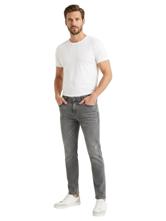 Image for Men's Washed Jeans,Dark Grey
