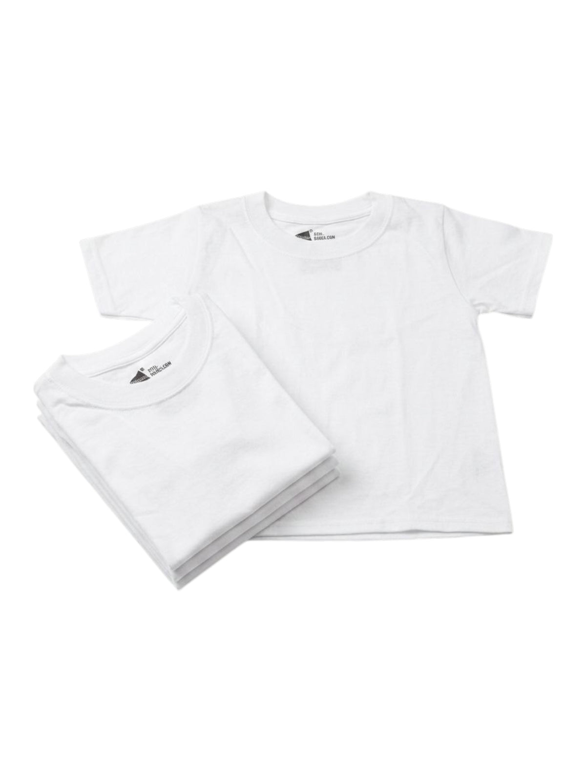 Image for Kids Boy's Plain T-Shirt Set 5 Pieces,White