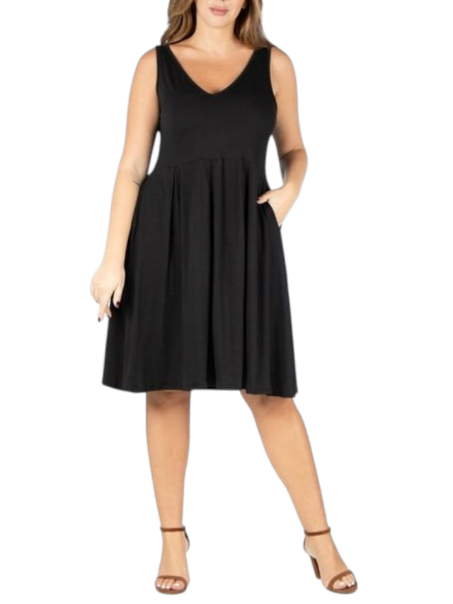 Image for Women's Plain Dress,Black