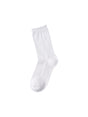 Image for Kids Girls 1 Pair Ribbed Crew Socks,White