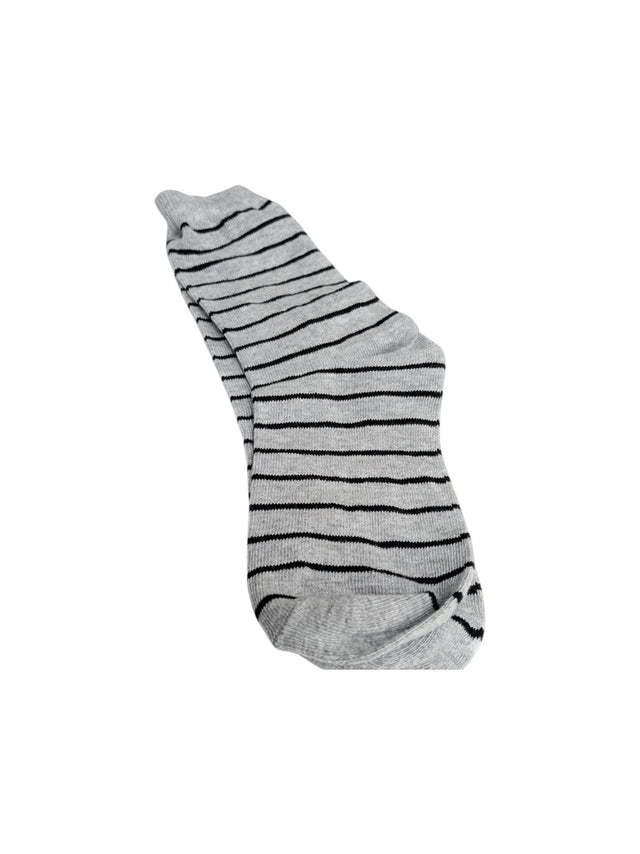 Image for Kids Boys 1 Pair Striped Crew Socks,Grey