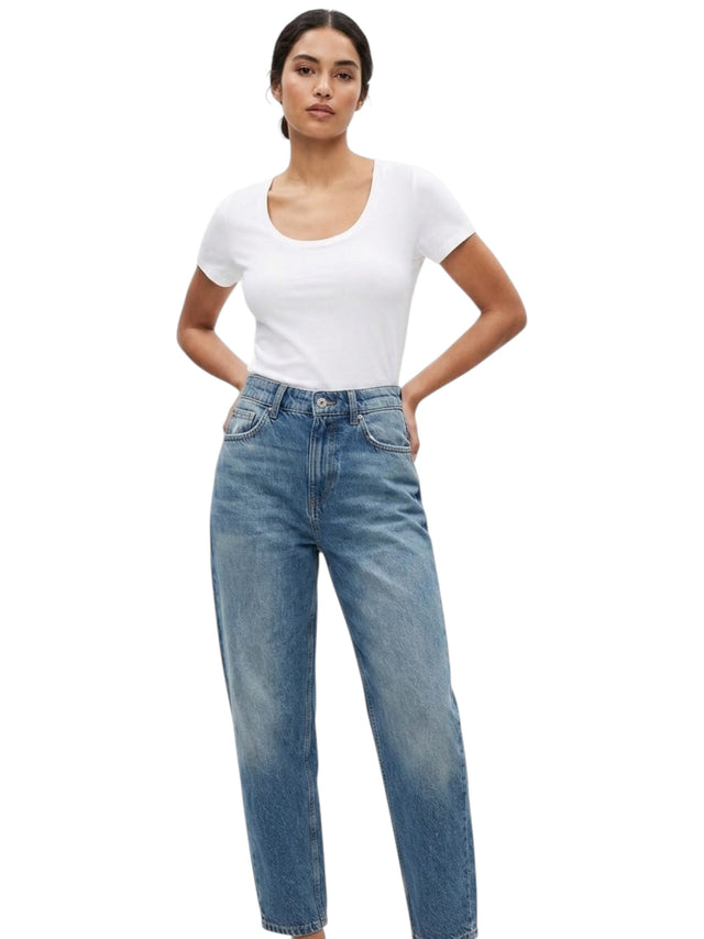 Image for Women's Washed Jeans,Light Blue