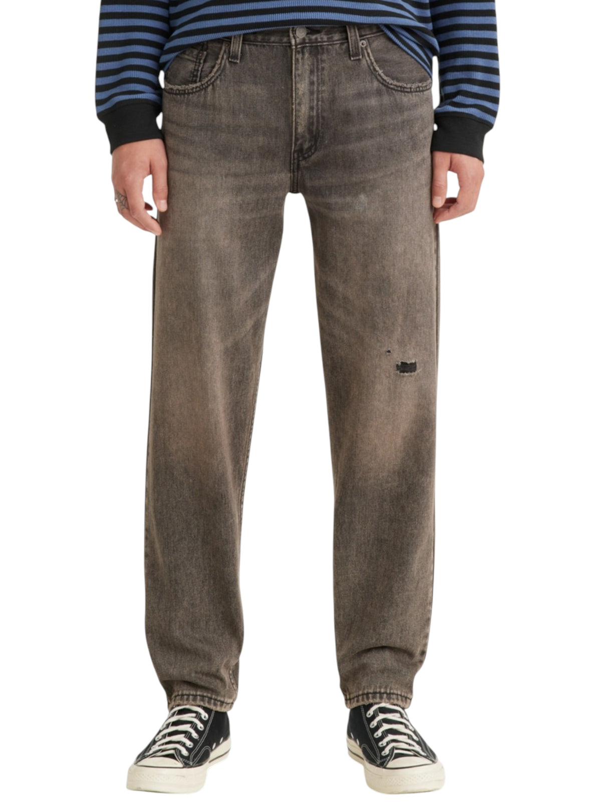 Image for Men's Ripped Jeans,Dark Grey