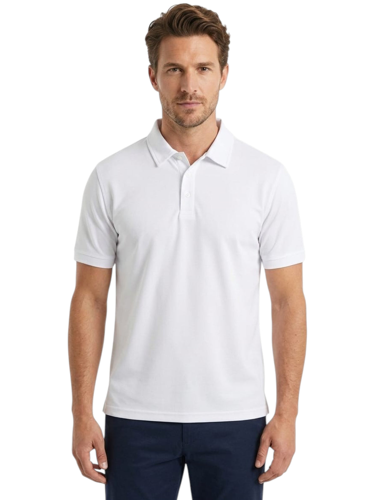 Image for Men's Plain Solid Top,White