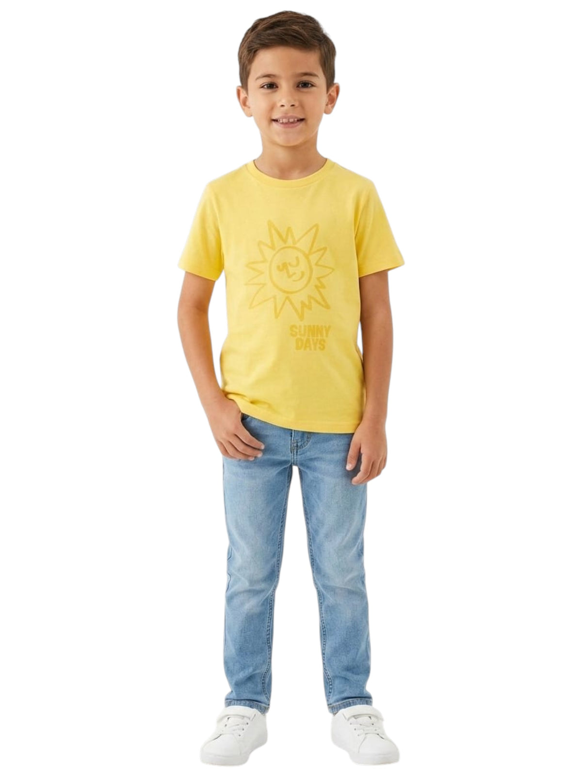 Image for Kids Boy's Printed Top,Yellow