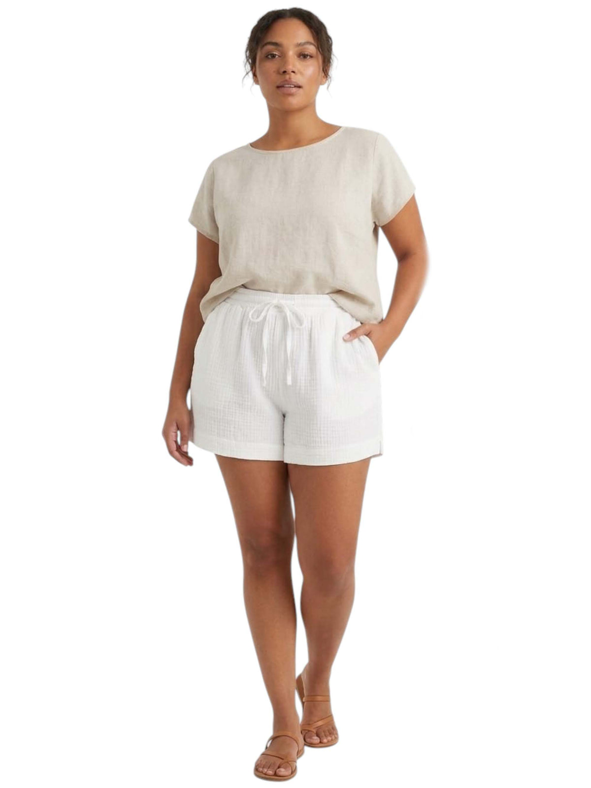 Image for Women's Textured Short,White
