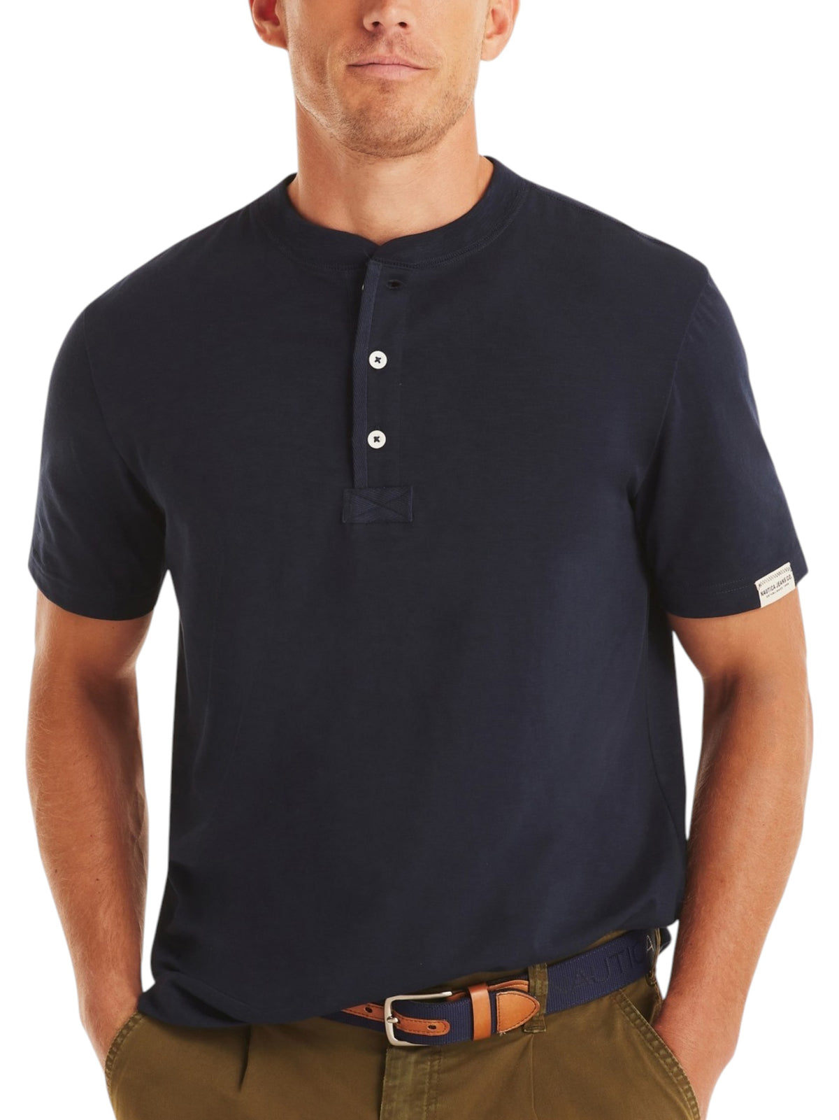 Image for Men's Plain Solid Top,Navy
