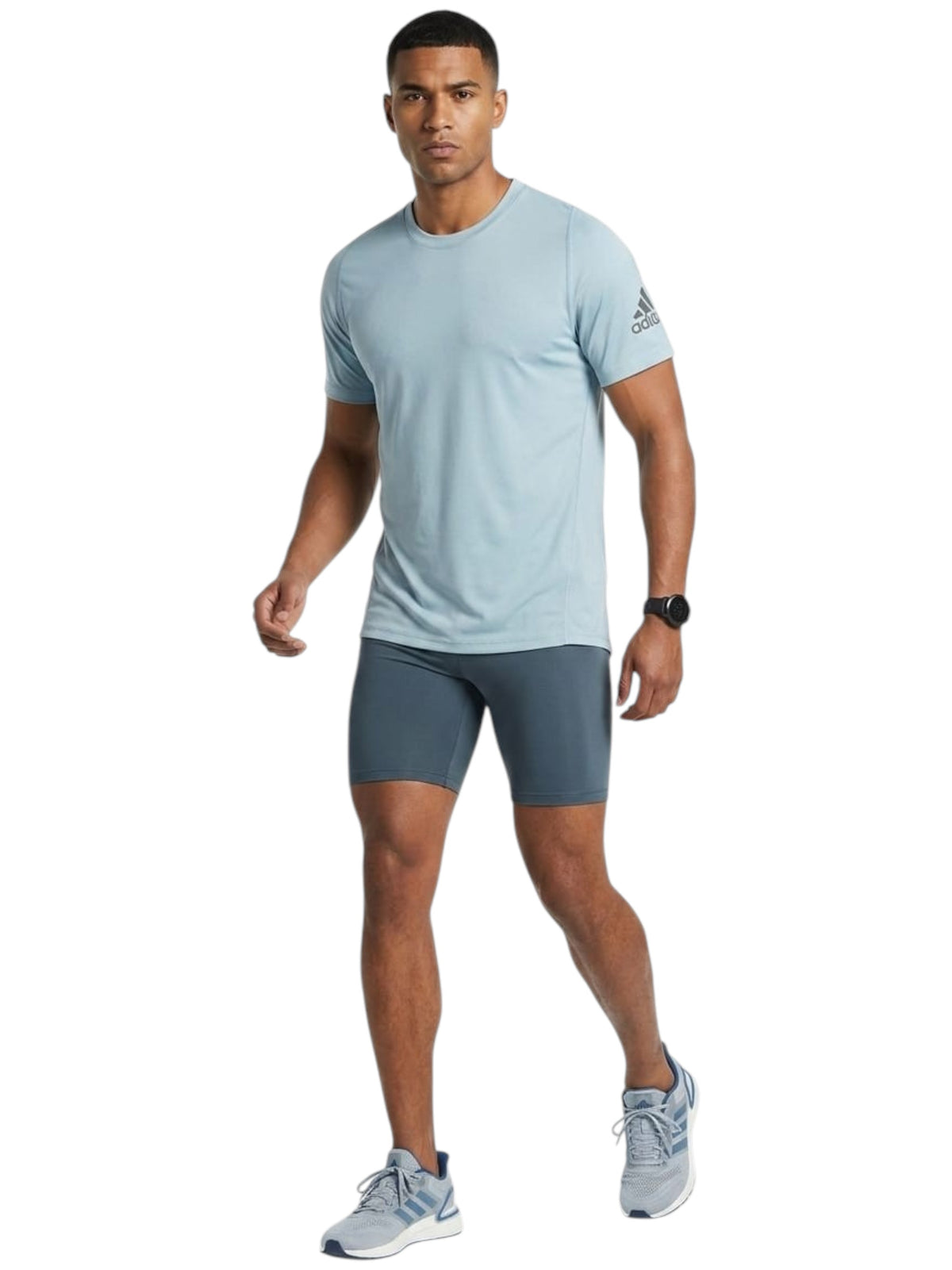 Image for Men's Printed Top,Aqua Blue