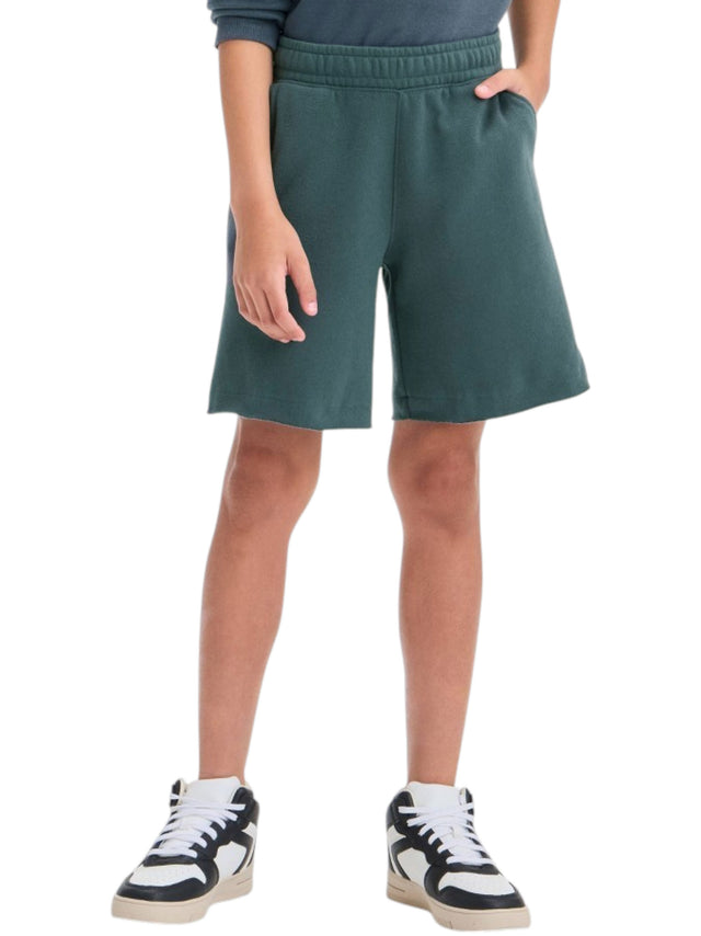 Image for Kids Boy's Plain Shhort,Dark Green