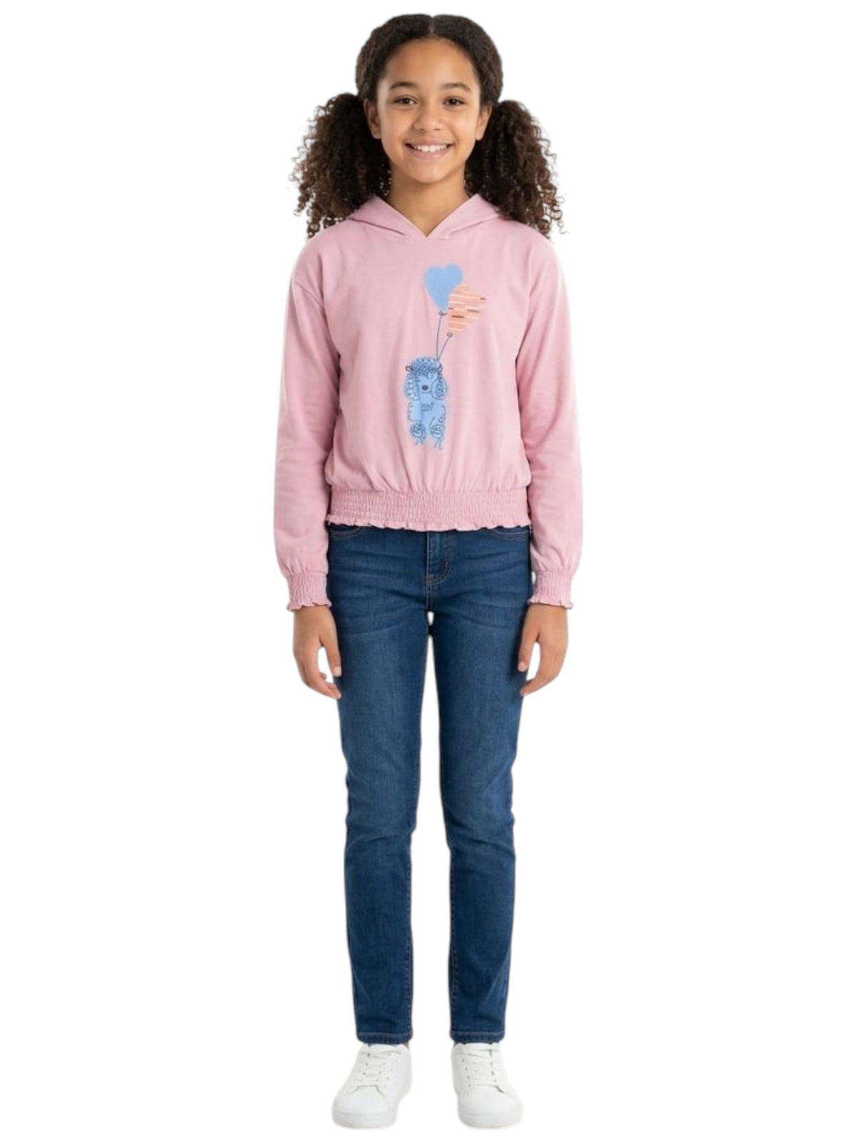 Image for Kids Girl's Printed Top,Nude Pink