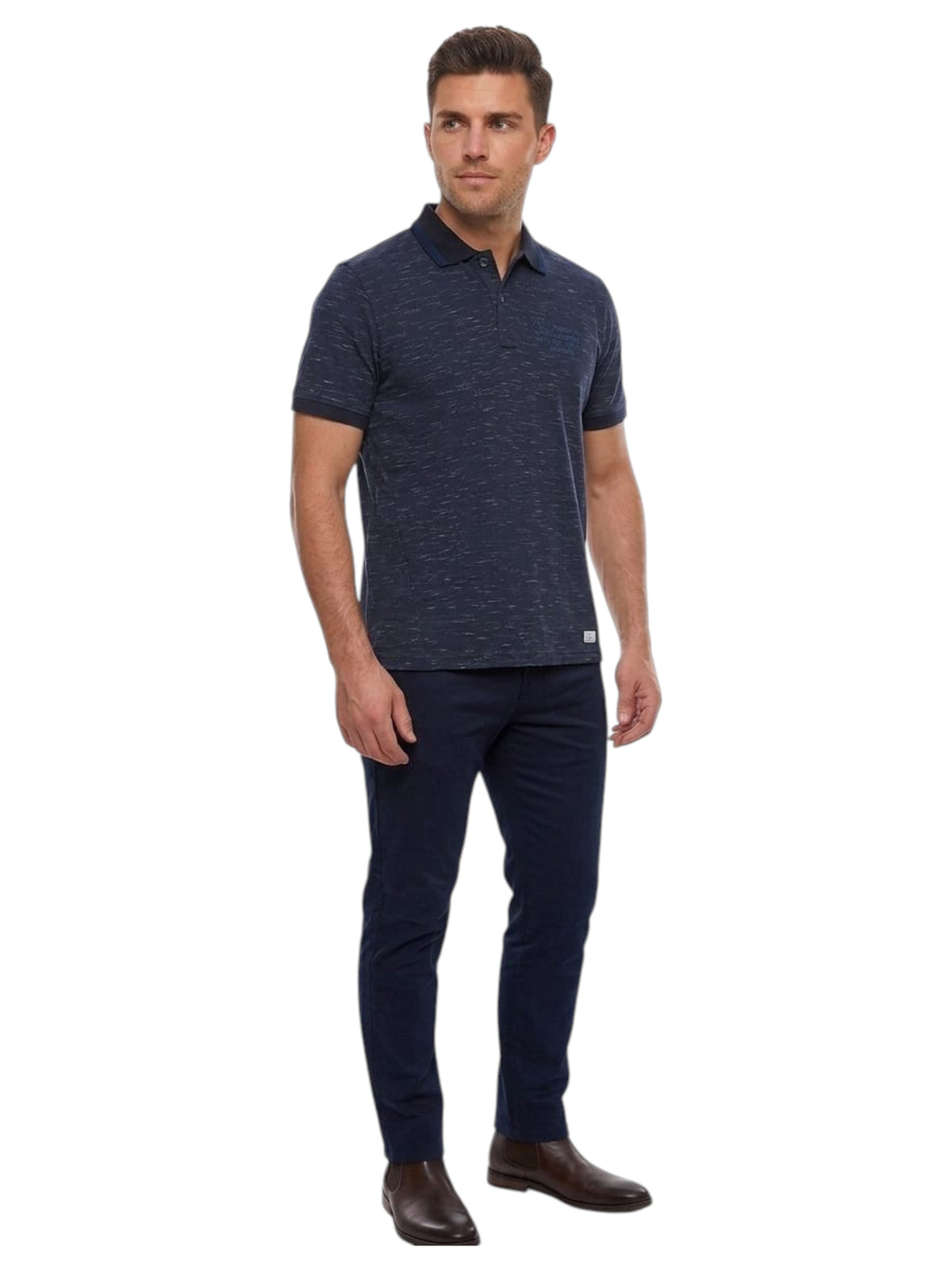 Image for Men's Textured Top,Navy