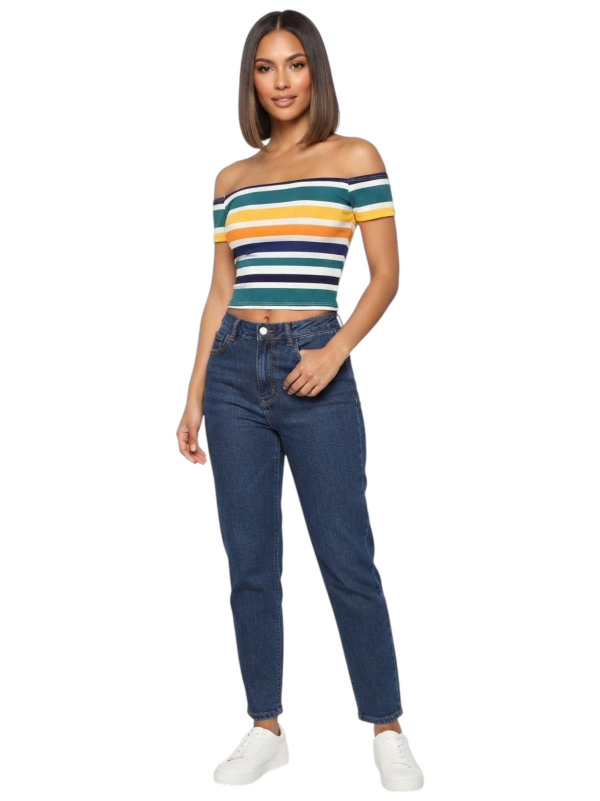 Image for Women's Stripped Top,Multi