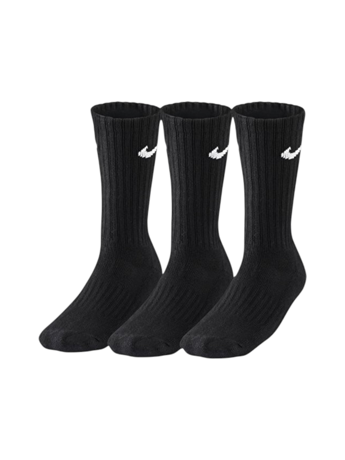 Image for Men's Knitted Long Thin Socks Set 3Pieces,Black