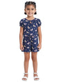 Image for Kids Girl's Printed Jumpsuit,Navy
