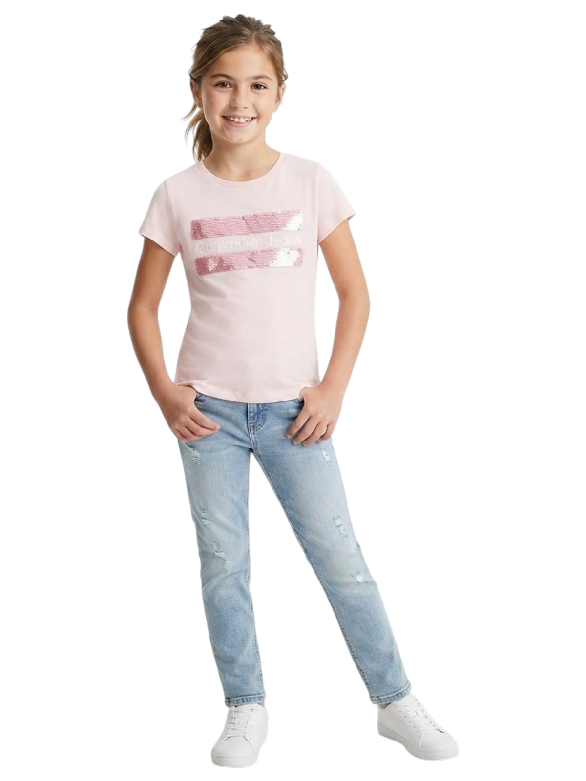 Image for Kids Girl's Squin Top,Pink