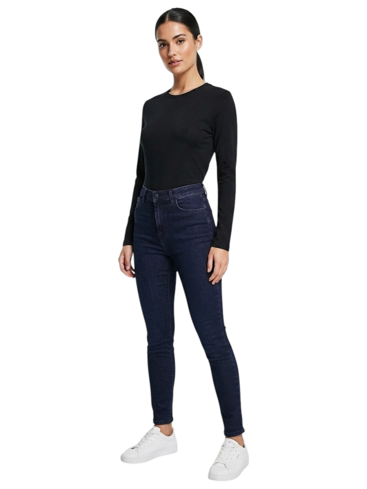 Image for Women's Plain Solid Top,Black