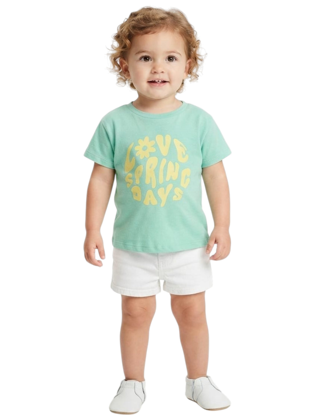 Image for Kids Girl's Printed Top,Mint Blue