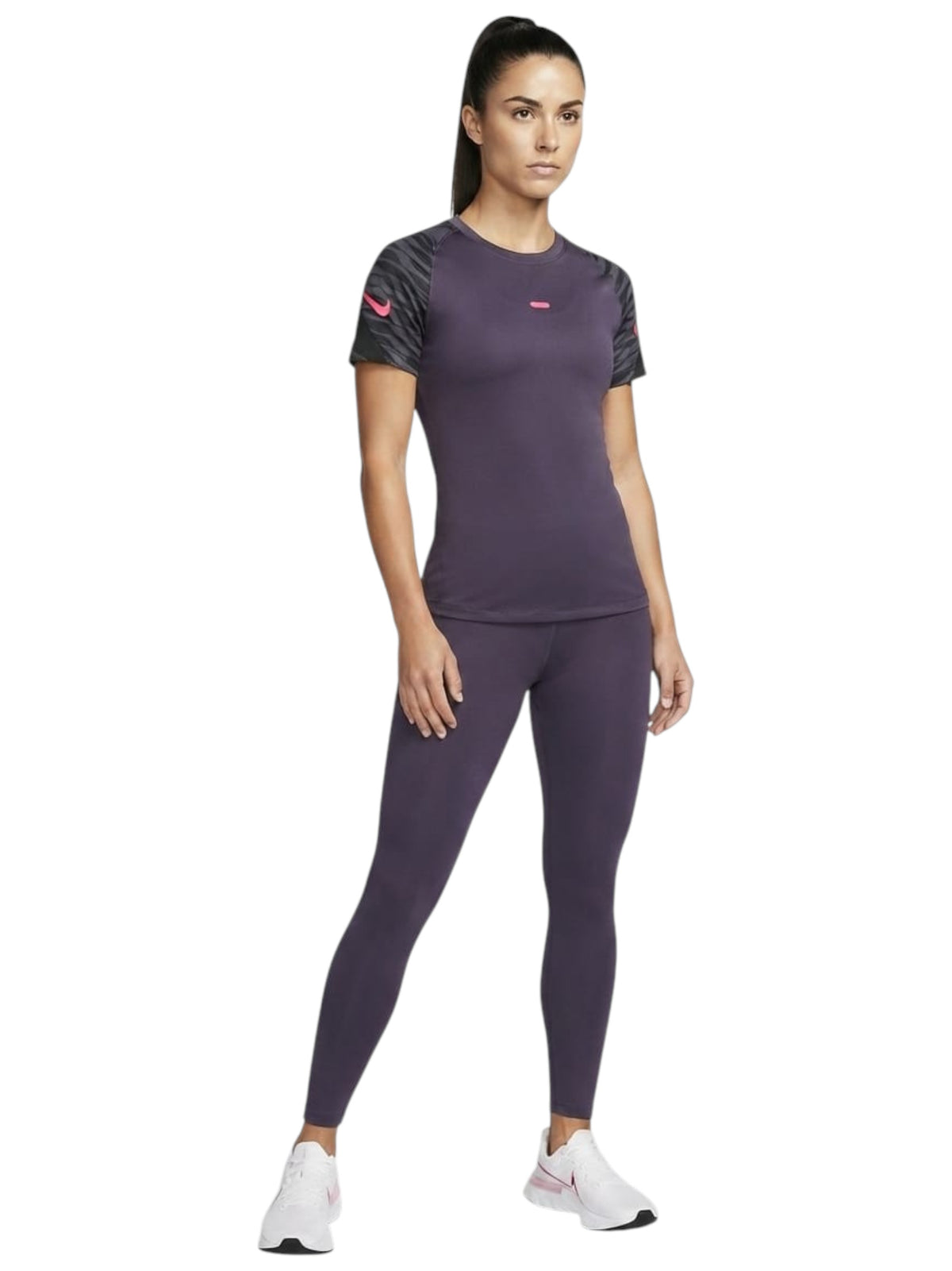 Image for Women's Printed Sport Top,Dark Purple