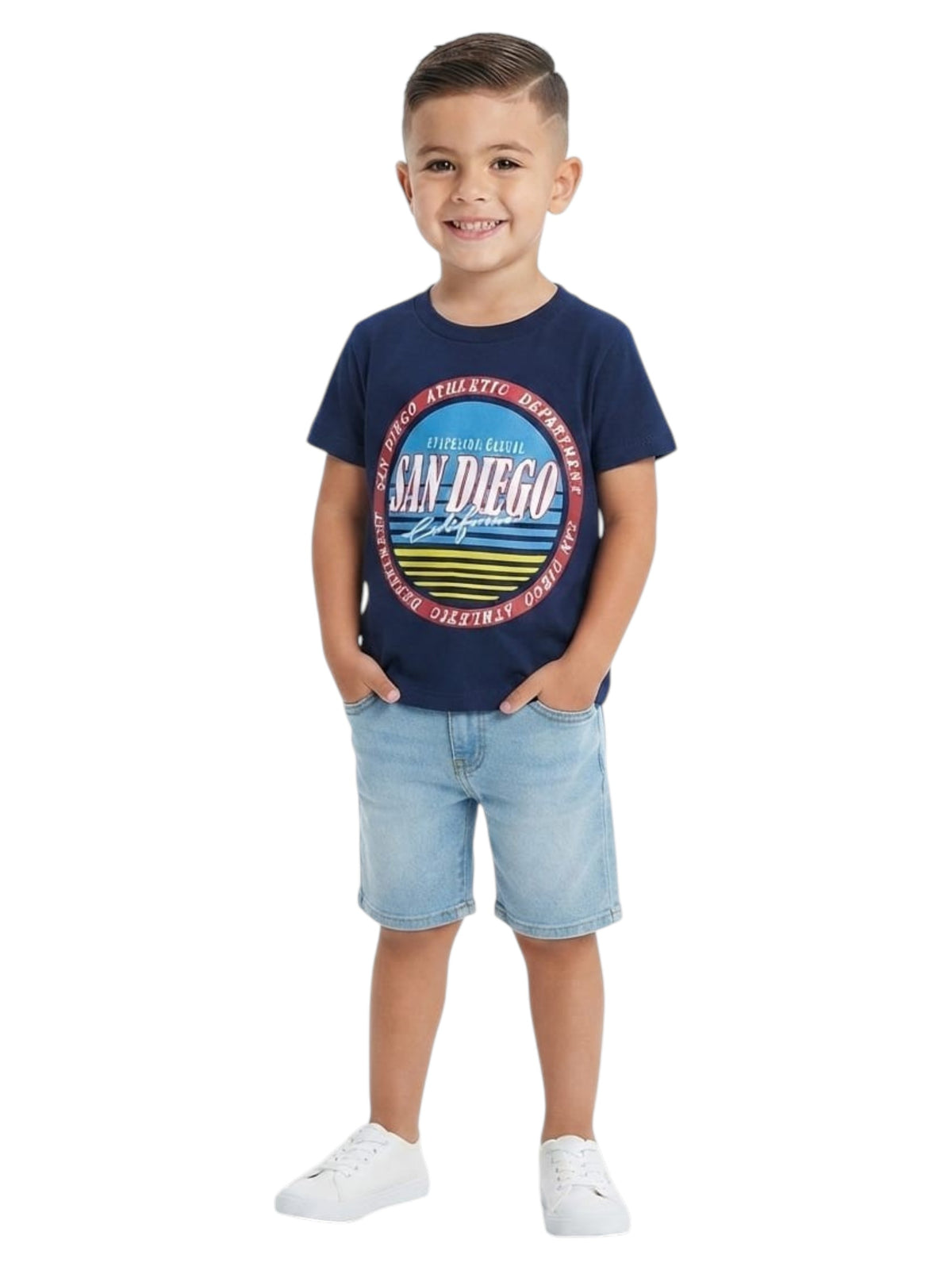 Image for Kids Boy's Printed Top,Navy