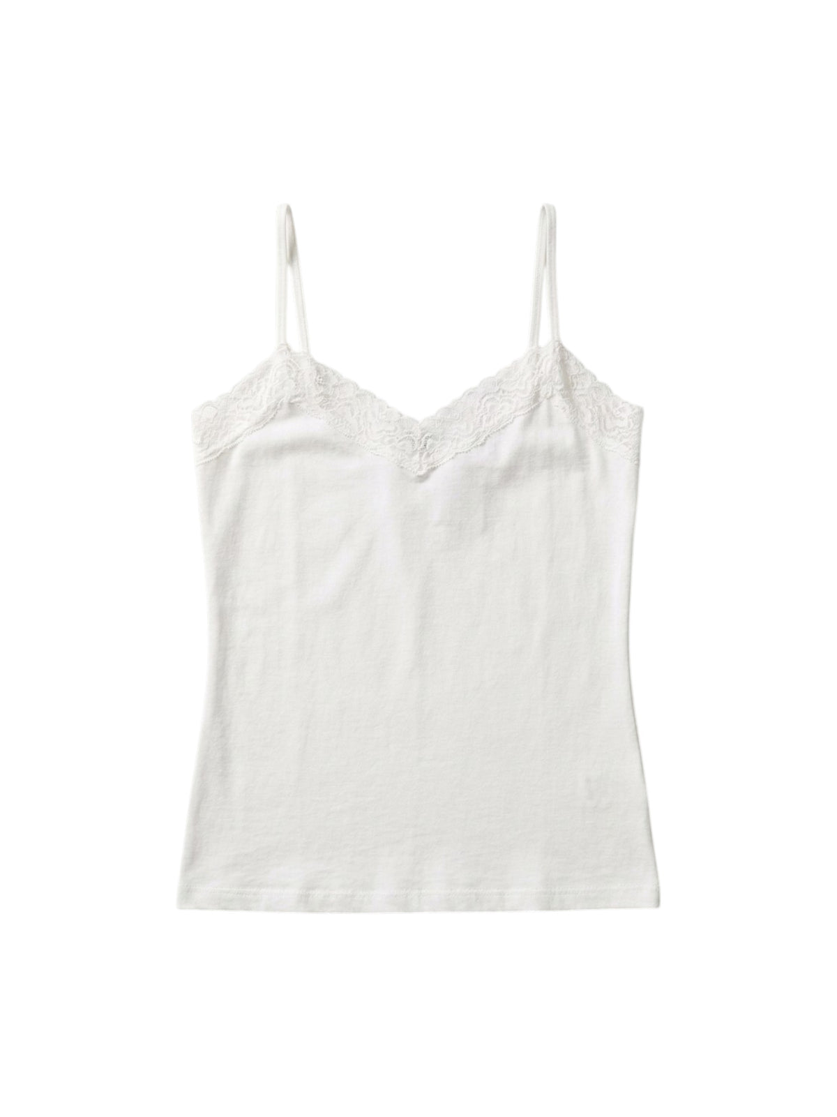 Image for Women's Plain Lace Tank Top,White
