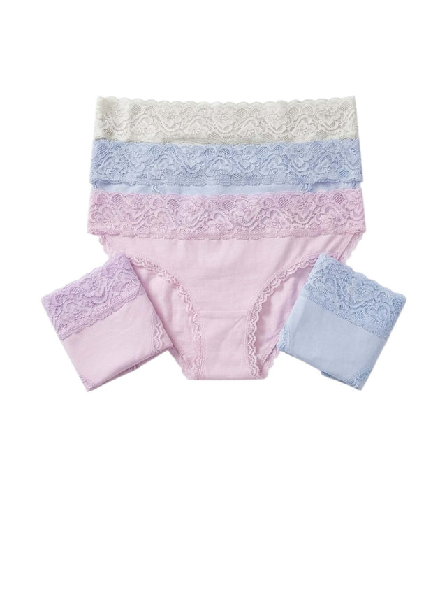 Image for  Women's Lace Slip Set 5Pieces,Multi