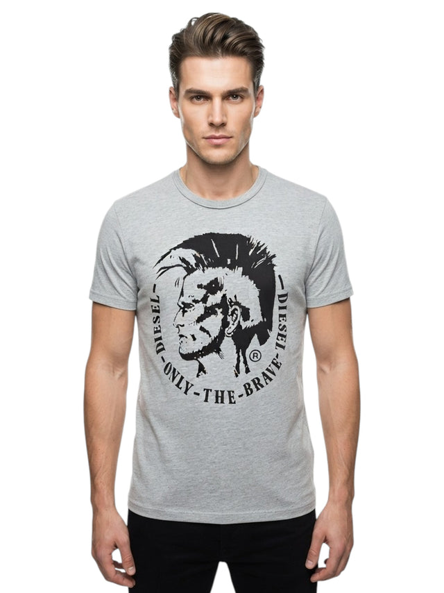 Image for Men's Printed Top,Grey