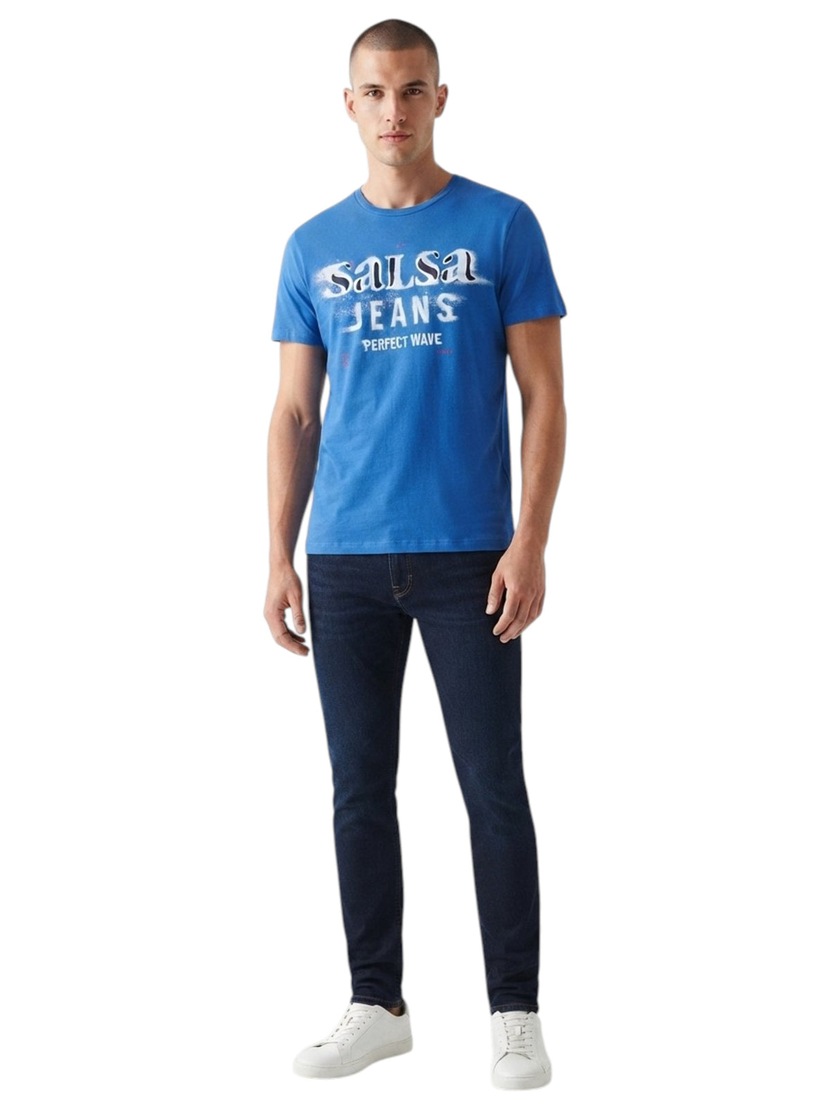 Image for Men's Printed Top,Blue