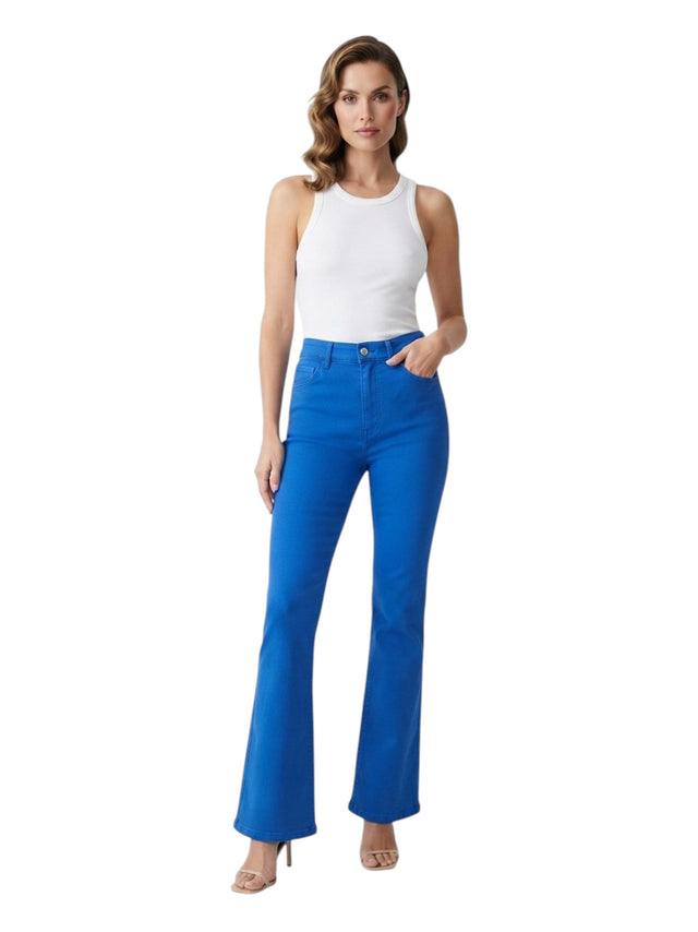 Image for Women's Plain Solid Pant,Blue