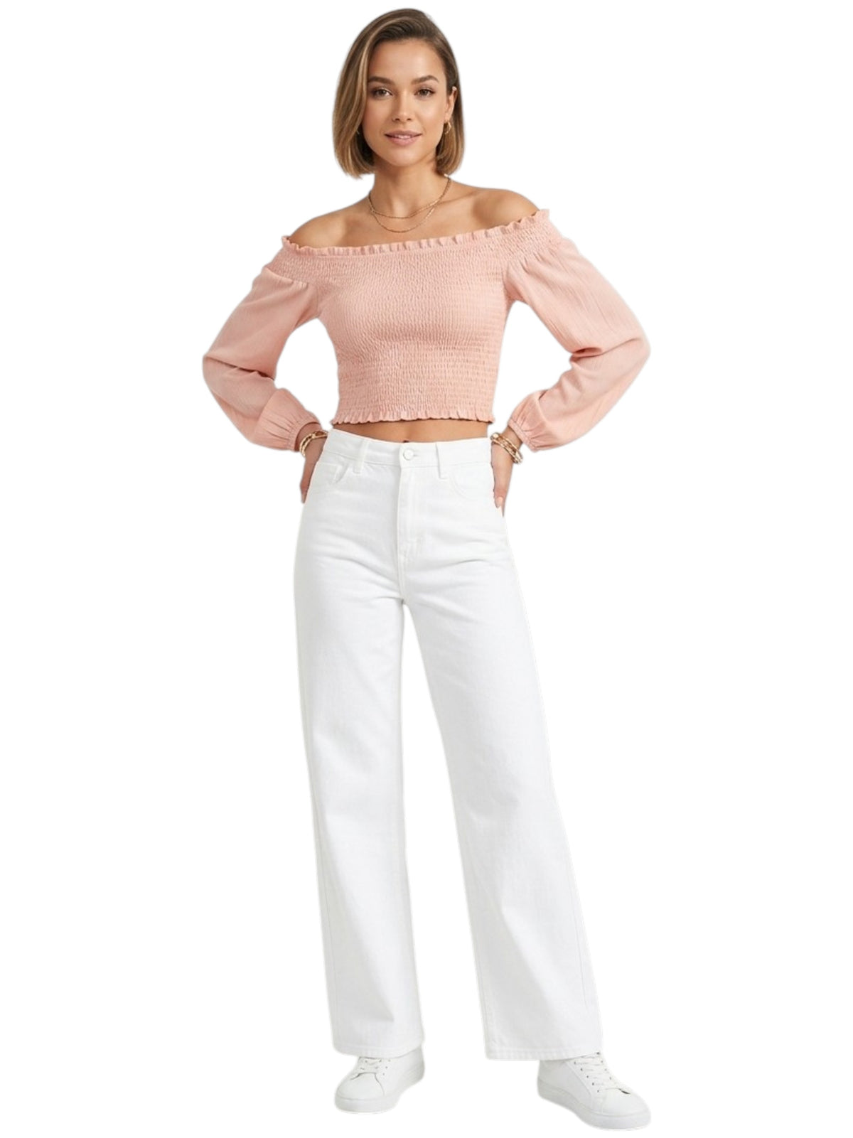 Image for Women's Smocked Top,Pink