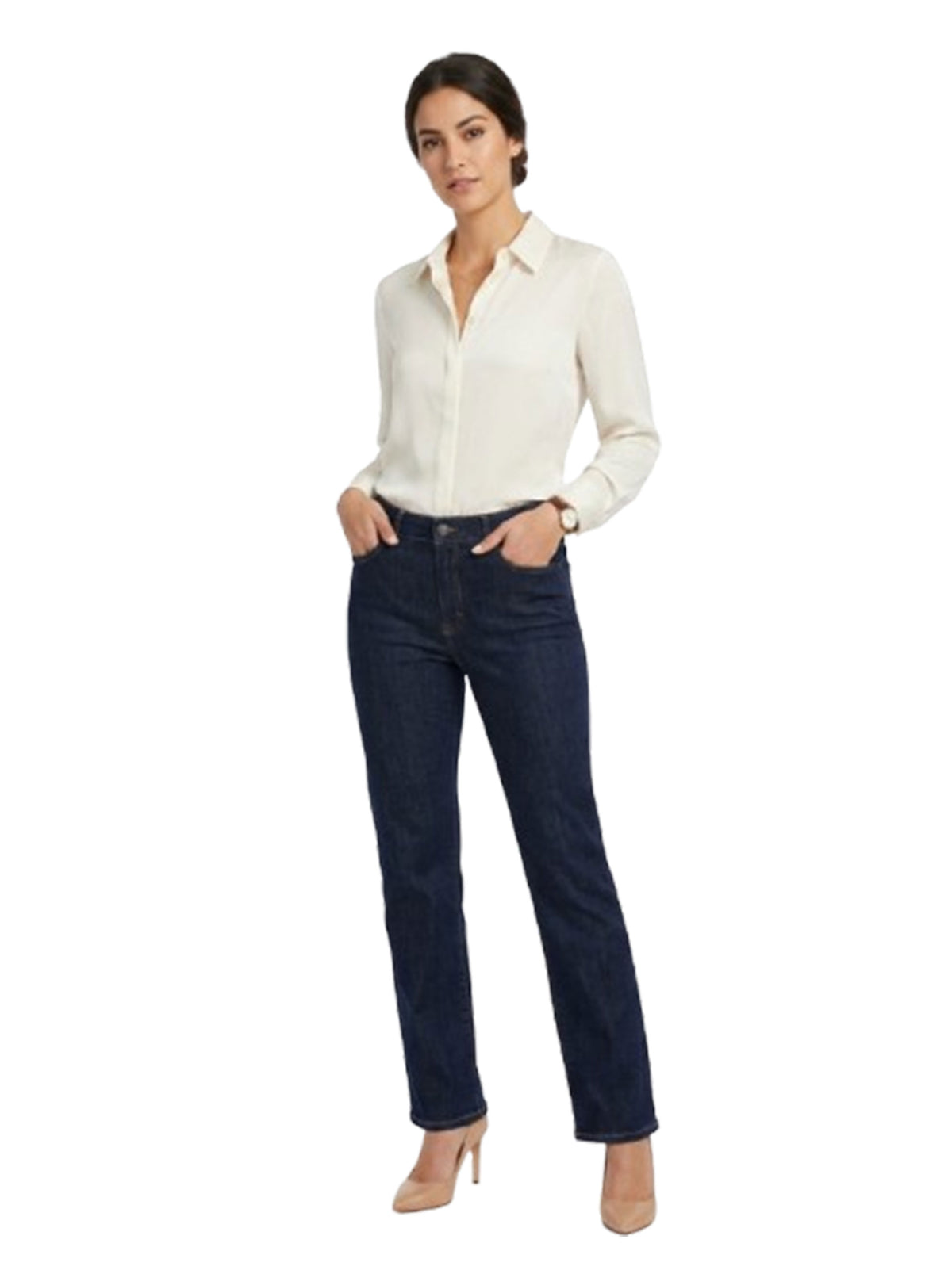 Image for Women's Plain Jeans,Dusty Blue