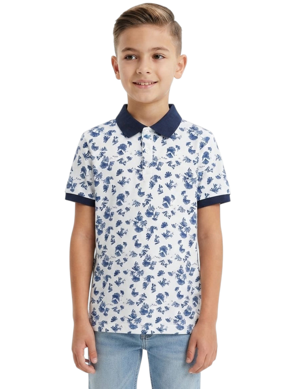 Image for Kids Boy's Printed polo Top,White