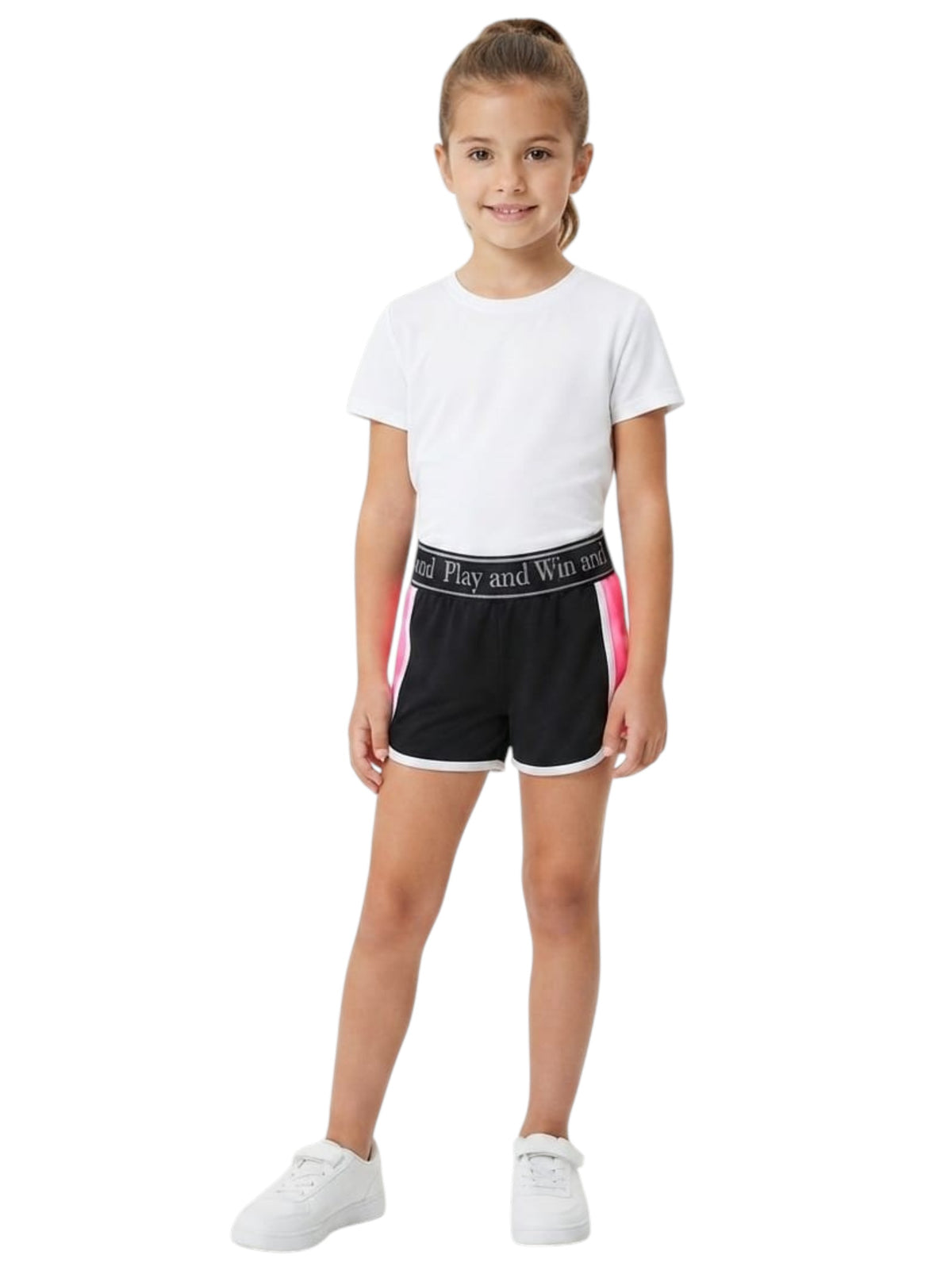 Image for Kids Girl's ColorBlocked Short,Black
