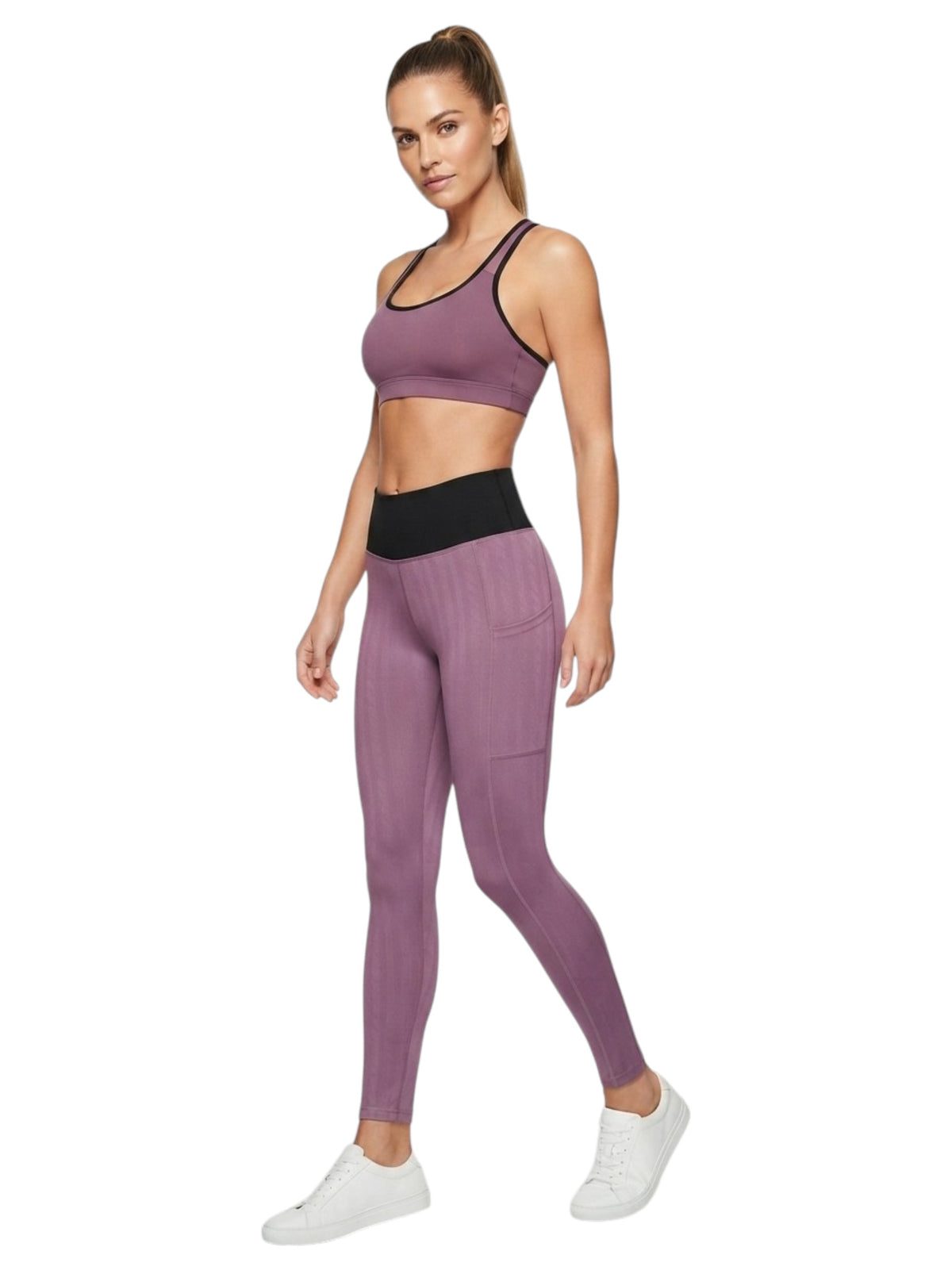 Image for Women's Printed Legging,Mauve