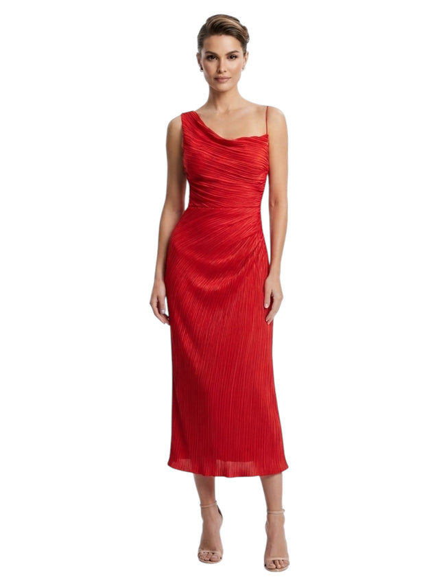 Image for Women's Textured Dress,Red