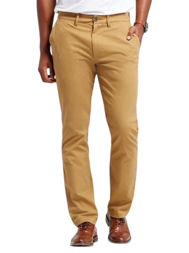 Image for Men's Plain Solid Pant,Dark Khaki