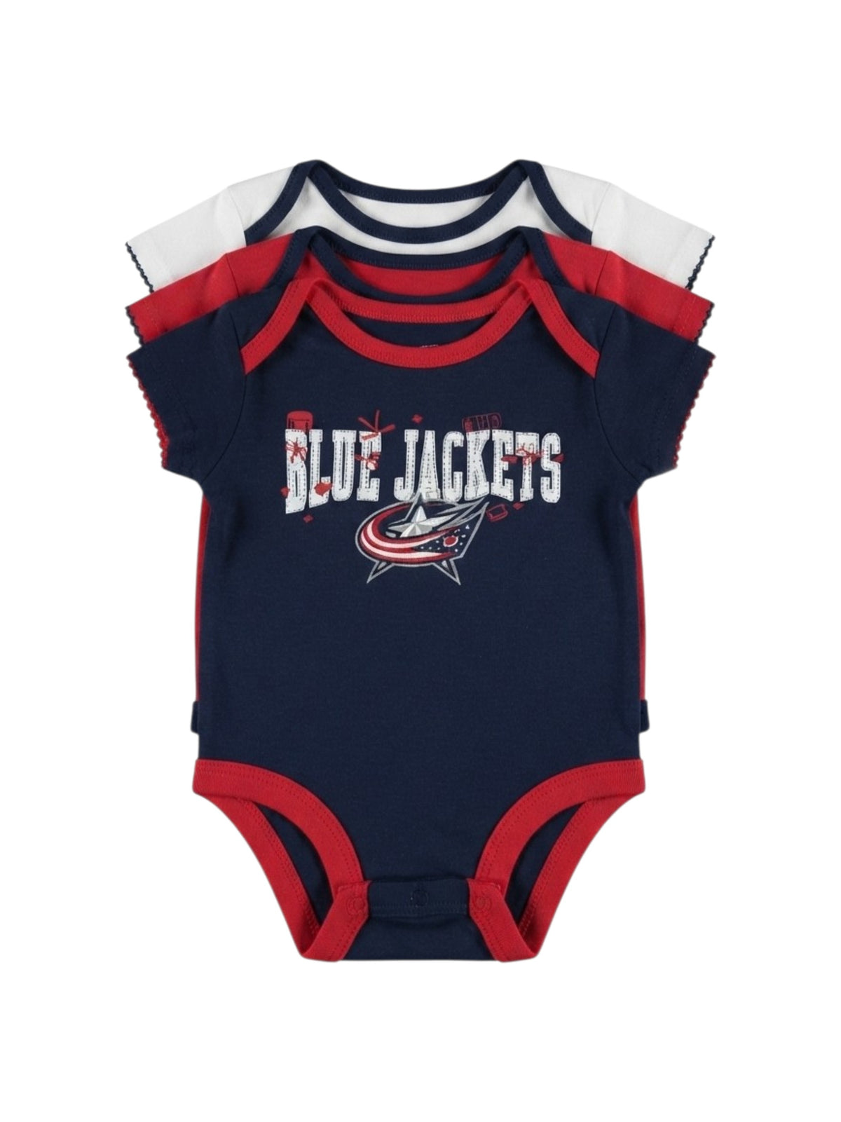 Image for Kids Girl's Printed Bodysuit Set 3Pieces,Multi