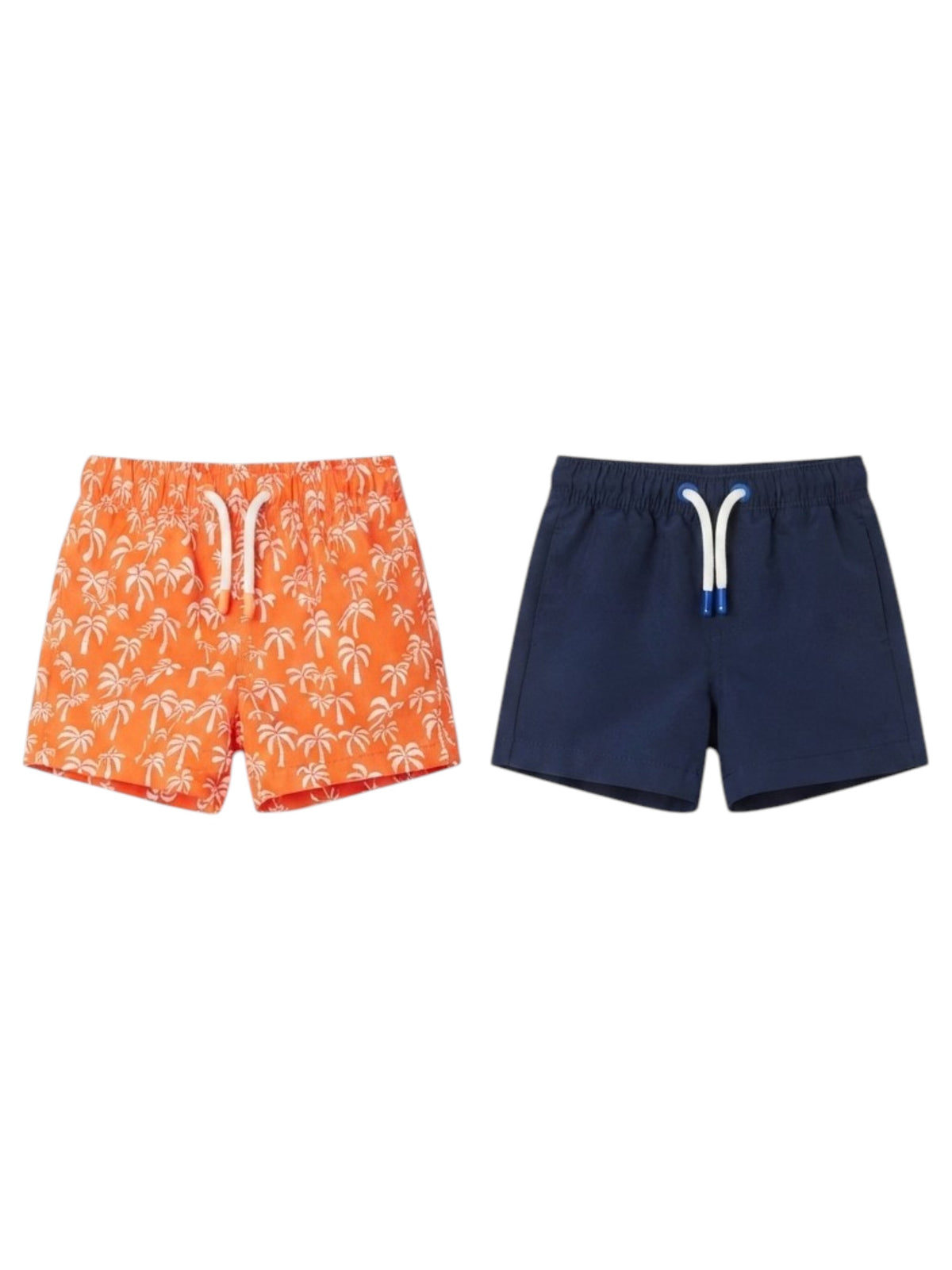 Image for Kids Boy's Printed Swim Short Set 2Pieces,Orange/Navy