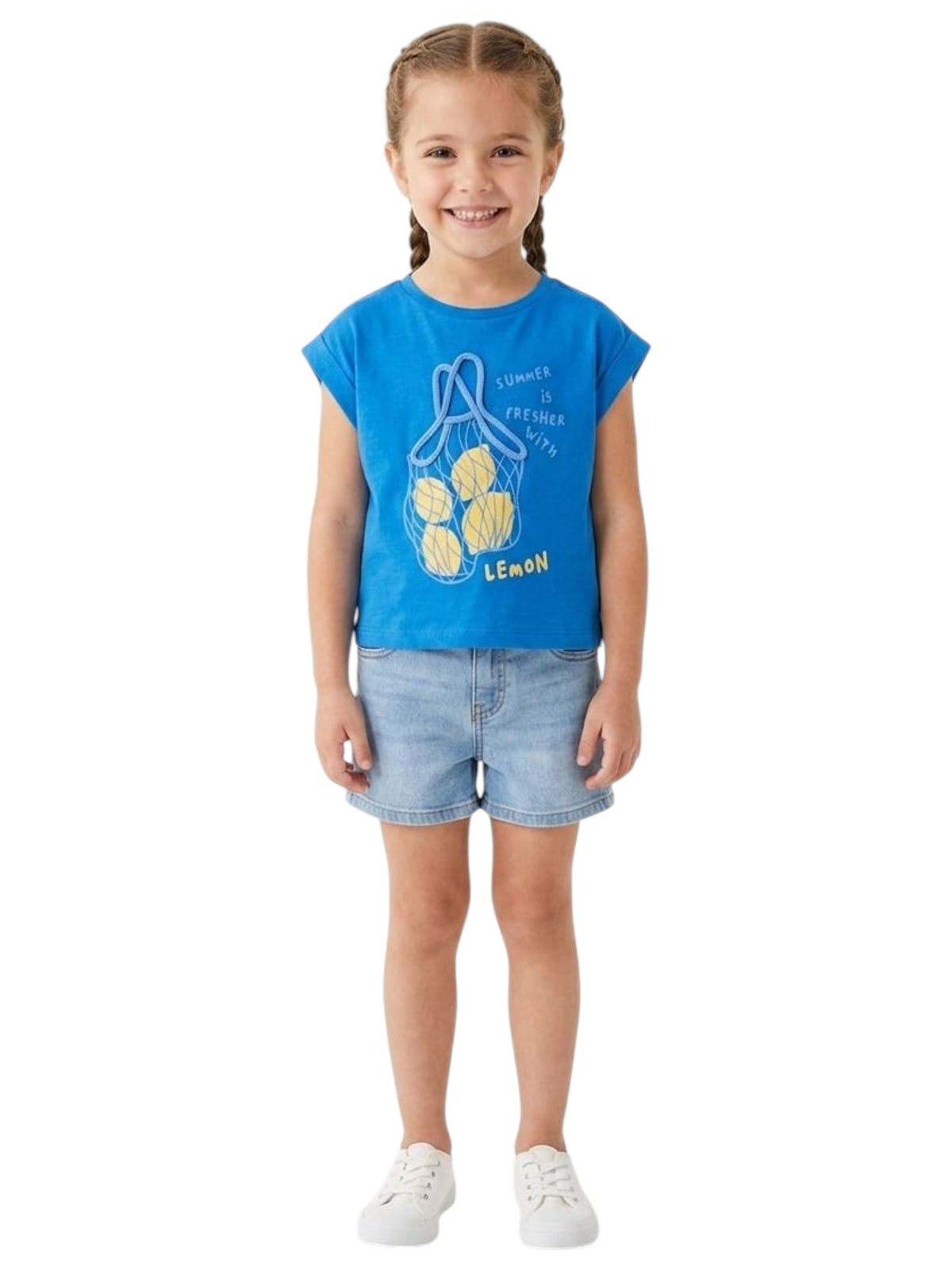 Image for Kids Girl's Printed Top,Blue